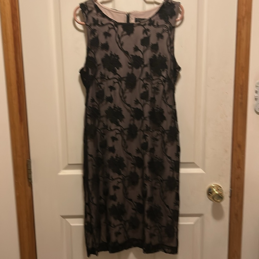 Elegant Black Floral Dress